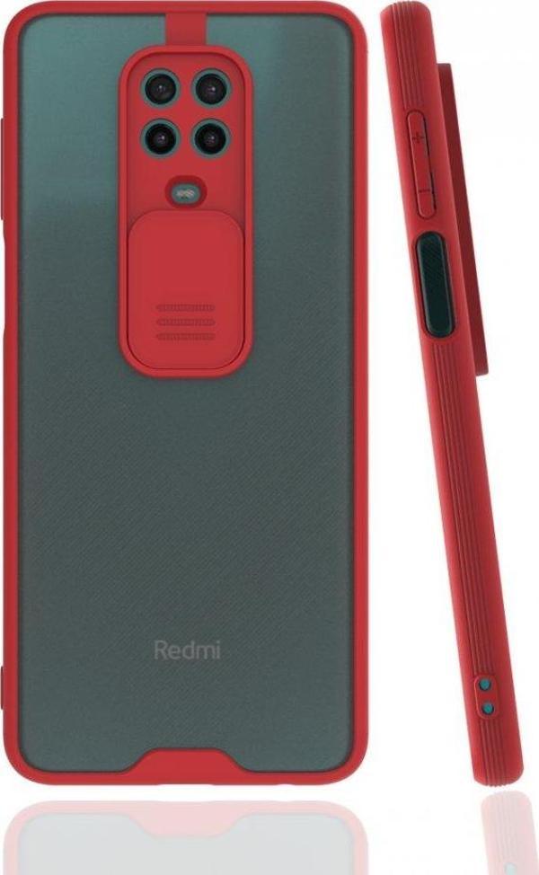 Xiaomi Redmi Note 9 Pro Kılıf Darbelere Dayanıklı Kamera Koruma Sürgülü Platin Kapak - Image 1