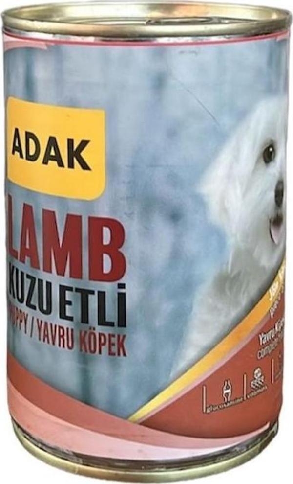ADAK Kuzu Etli Yavru Köpek Konservesi 415Gr x 24 Adet - Image 1