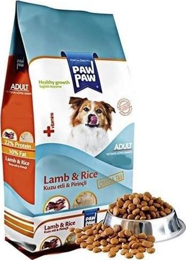 Paw Paw Kuzu Etli Yetişkin Köpek Maması 15 kg - Image 1