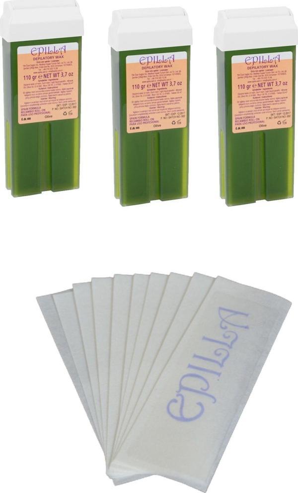 Zeytinyağlı Roll On Sir Ağda Kartuşu, 110 Ml 3 Adet - Image 1