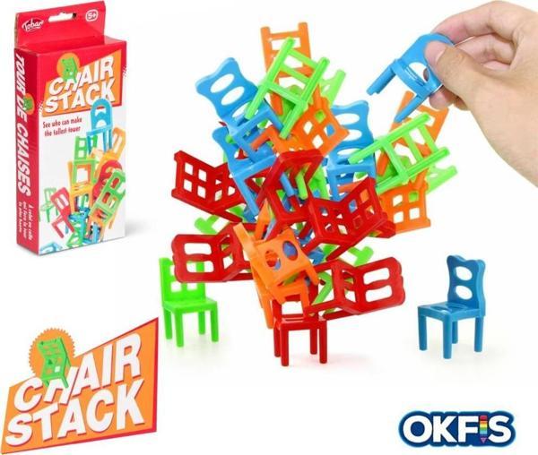Chair Stack Eğitici Sandalye Denge Oyunu - Image 1