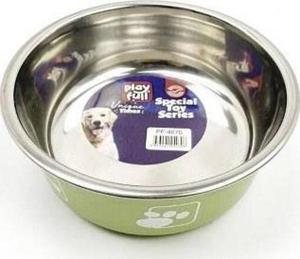 Playfull Kaydırmaz Tabanlı Çelik Mama veya Su Kabı 12 Cm - Image 1