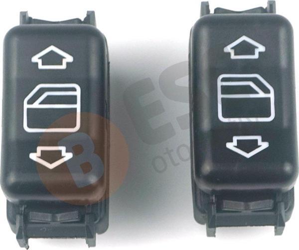 Mercedes E W124 W126 W201 W463 İçin Sağ Sol Kapı Cam Açma Düğme Seti 1248204610 1248204510 - Image 1