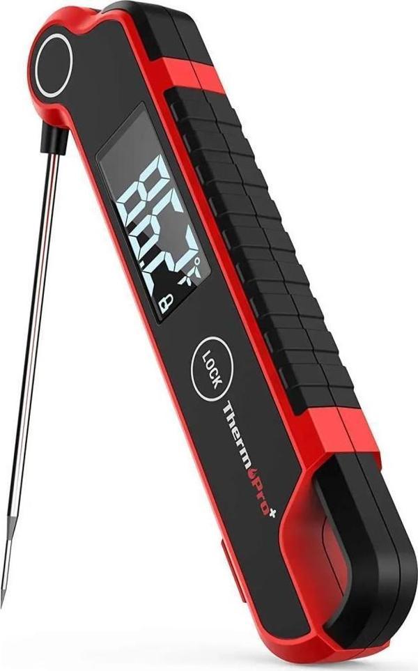 Thermopro TP620 Su Geçirmez Katlanabilir LED Ekranlı Gıda Pişirme Termometresi - Image 1