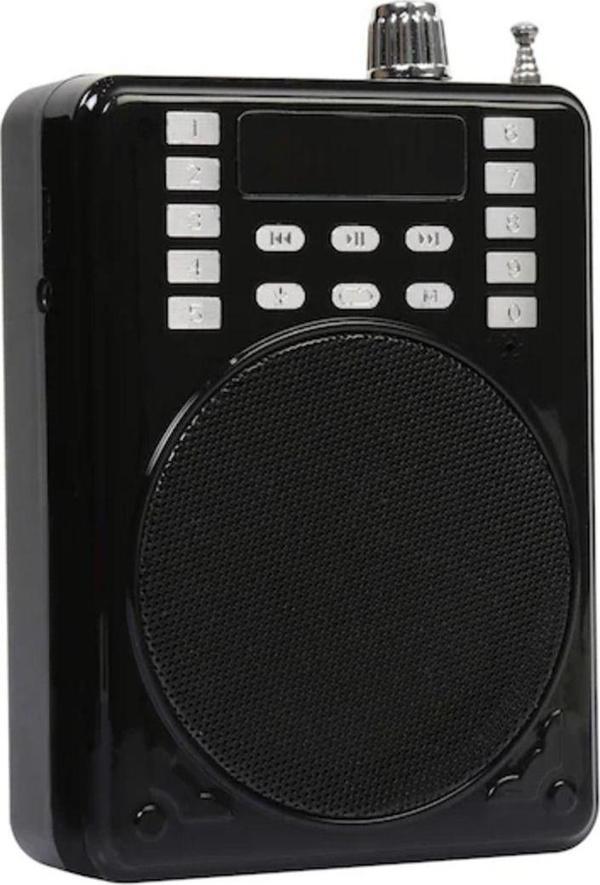 KTX 1601 Mikrofonlu Rehber Öğretmen Amfisi USB/TF/AUX FM Destekli Hoparlör - Image 1