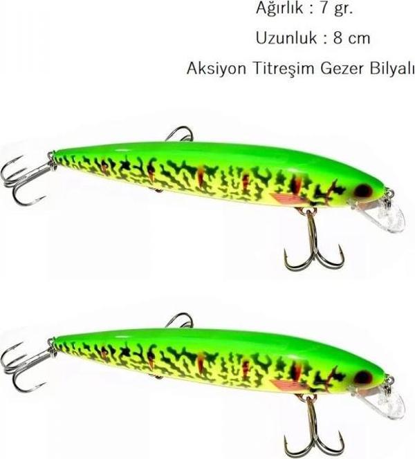 2 Adet Rapala Lures Yapay Yem7 Gr.8cm Turna Levrek Rapala LüferAilesi JigYem - Image 1
