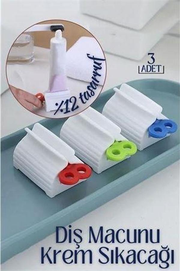 ModaCar Diş Macunu Krem Sıkacağı 3 lü Set Tuppo Design - Image 1