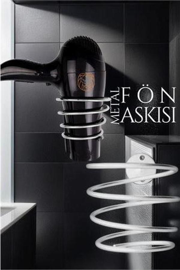 ModaCar Metal Fön Askısı KROM - Image 1