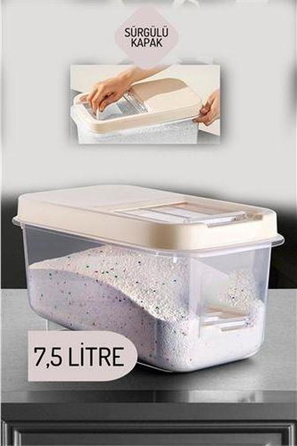 ModaCar Reagan Tablet ve Deterjan Saklama Kutusu 7.5 lt KREM - Image 1