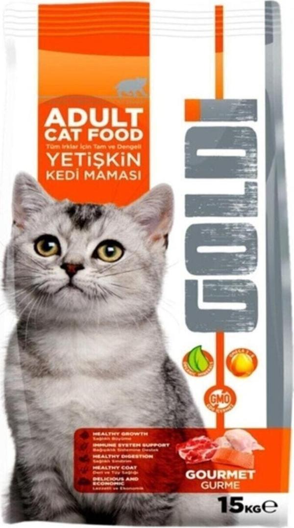 Goldi Gurme Yetişkin Kedi Maması 15 kg - Image 1