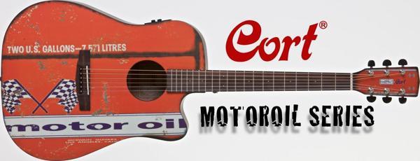 MOTOR OIL 2 BKS ELEKTRO AKUSTİK GİTAR, SİYAH SATİN, Cort CE304T w/ - Image 1