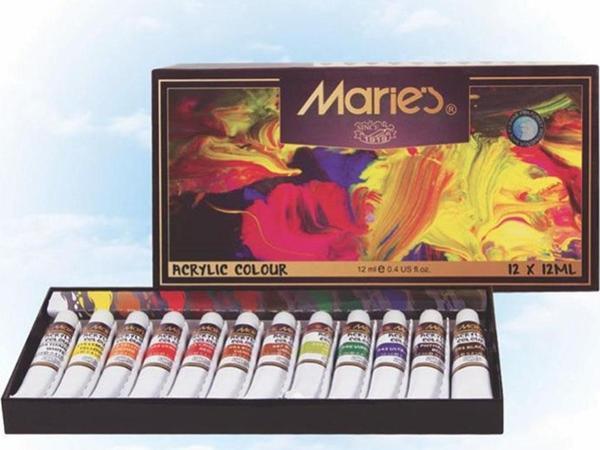 Maries Akrilik Boya 12li 12ml 812B - Image 1
