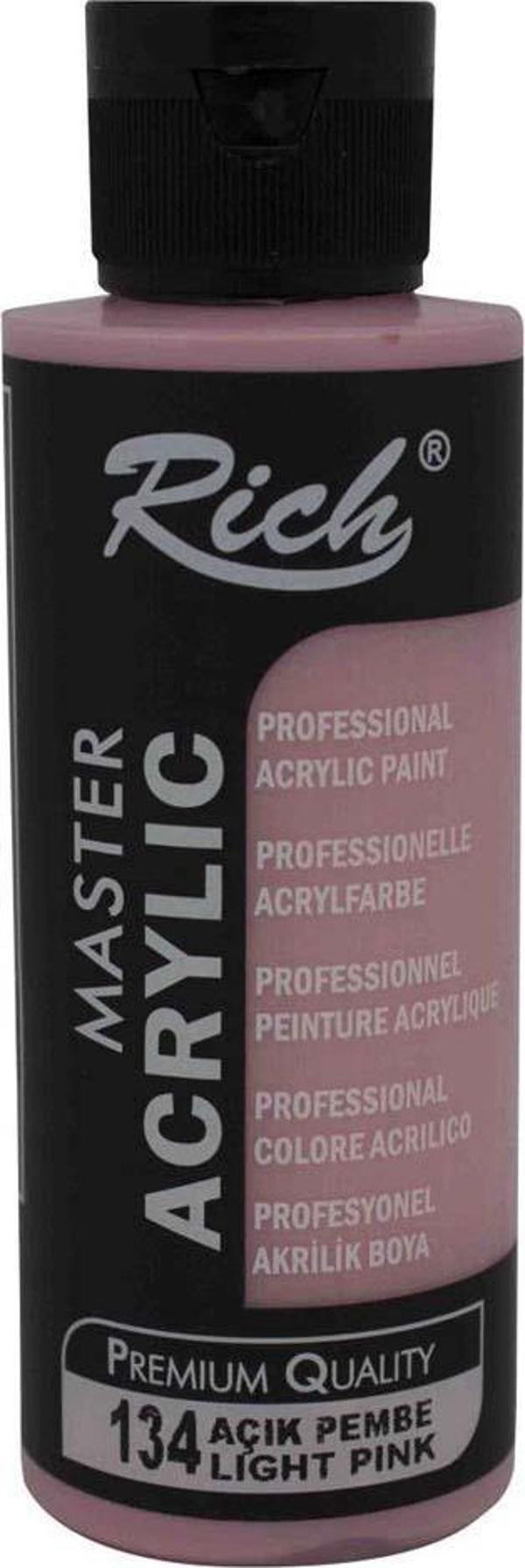Rich Akrilik Boya 120 CC Açık Pembe 134 - Image 1