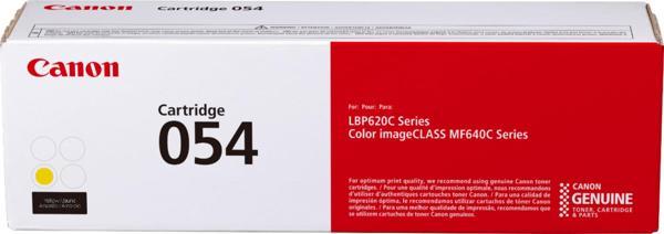 Canon CRG-054 Y  Yellow Sarı 1.200 Sayfa Toner MF645 - Image 1