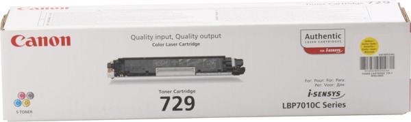 Canon CRG-729Y Yellow Sarı 1.000 Sayfa Toner LBP7010-7018 - Image 1