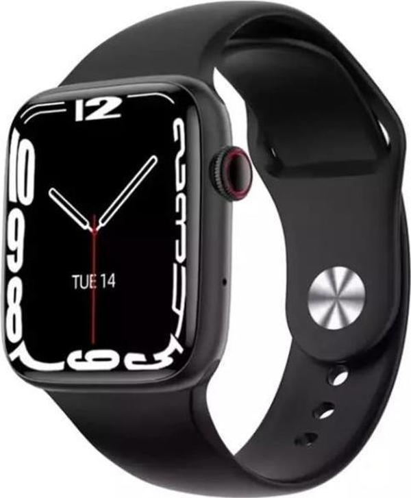 Winex 2024 Watch 7 Series Fullsecreen No1 Android İos Uyumlu Akıllı Saat Siyah - Image 1