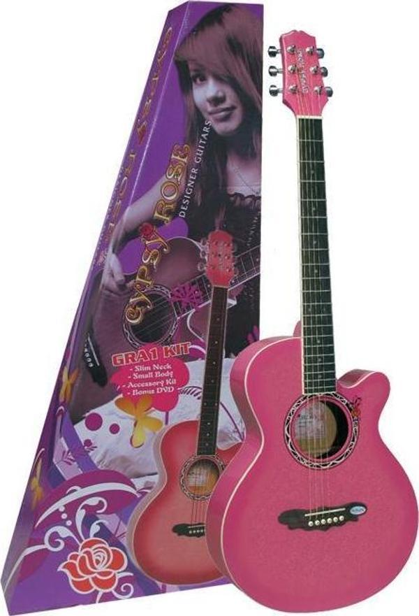 GRA1KCPK AKUSTİK GİTAR GYPSY ROSE SET (GIGBAG, STRAP, STICK - Image 1