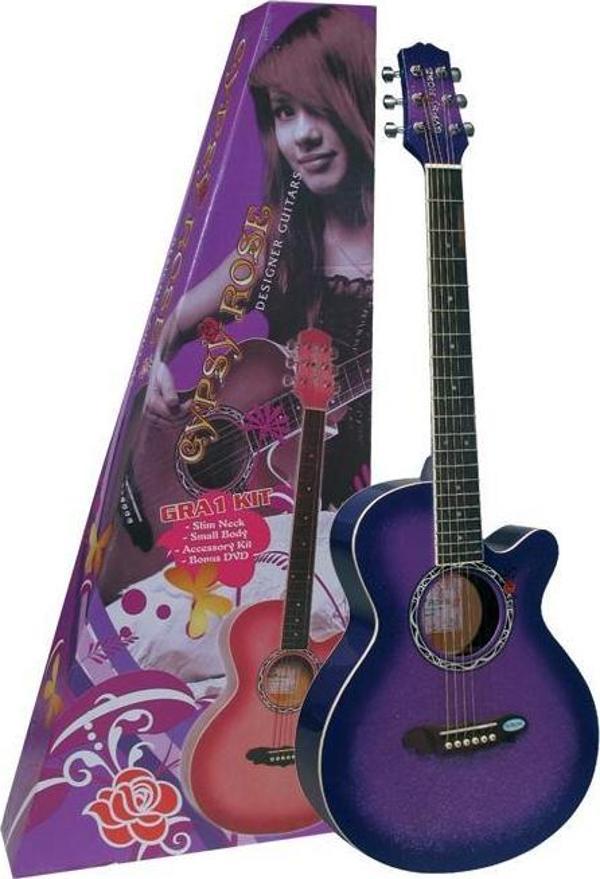 GRA1KCPP AKUSTİK GİTAR GYPSY ROSE SET (GIGBAG, STRAP, STICK - Image 1