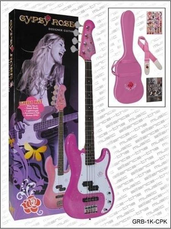 GRB1KCPK BAS GİTAR GYPSY ROSE SET (GIGBAG, SEHPA, STICKERS, - Image 1