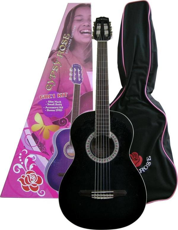 GRC1KCBK KLASİK GİTAR GYPSY ROSE SET (GIGBAG, STRAP, STICKE - Image 1