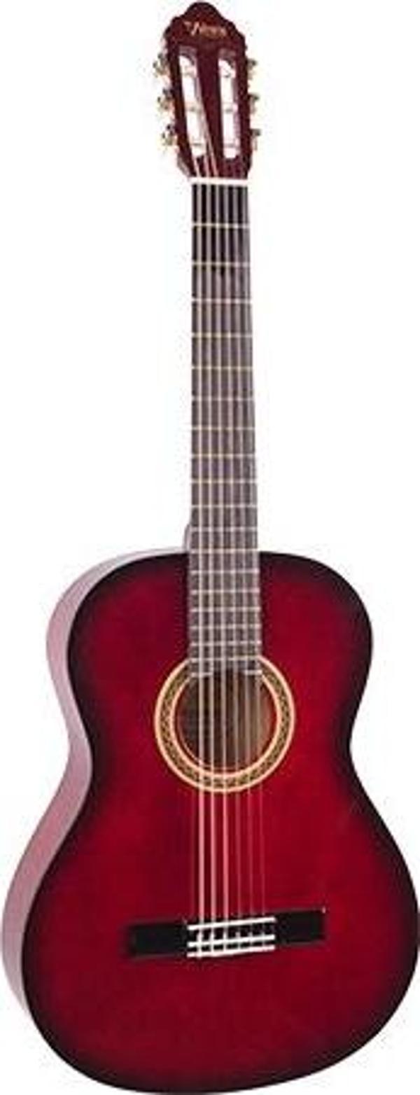 VC102TRDS 6-8 YAŞ KLASİK GİTAR SAP ÇELİKLİ 1/2 KIRMIZI SUNBURST - Image 1
