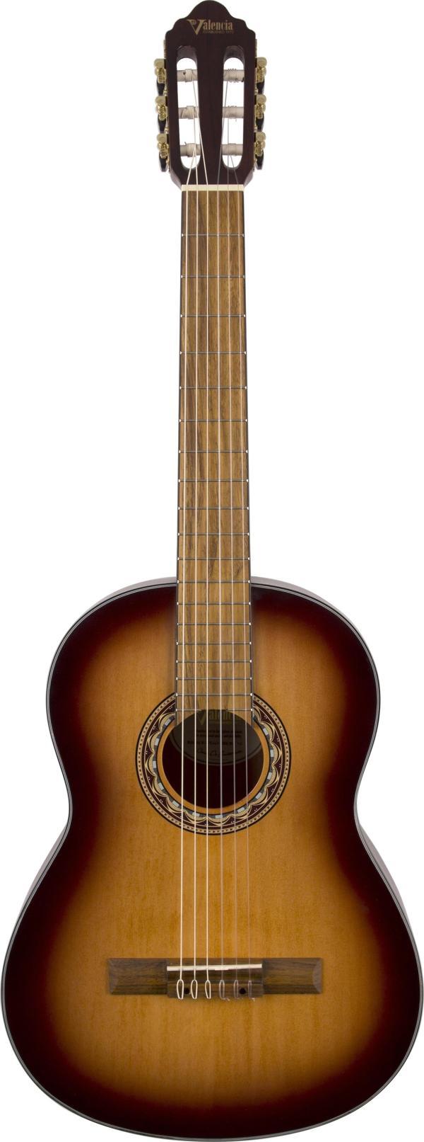VC304ASB KLASİK GİTAR, SCALE 4/4, ANTİK SUNBURST MAT, KAPAK - Image 1