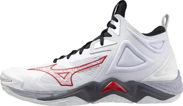 Wave Momentum 3 MID Unisex Voleybol Ayakkabısı Beyaz / Gri - Image 1
