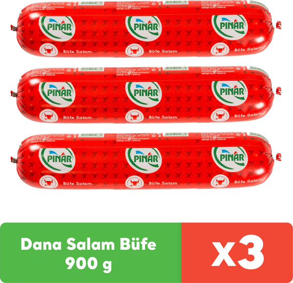 Pınar Dana Salam Büfe 900 g x 3 adet - Image 1