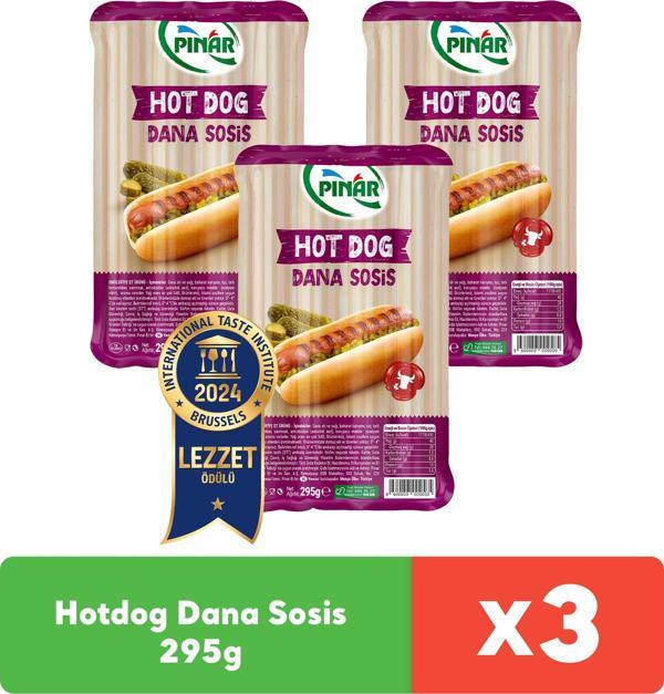 Pınar Hotdog Dana Sosis 295 g x 3 adet - Image 1