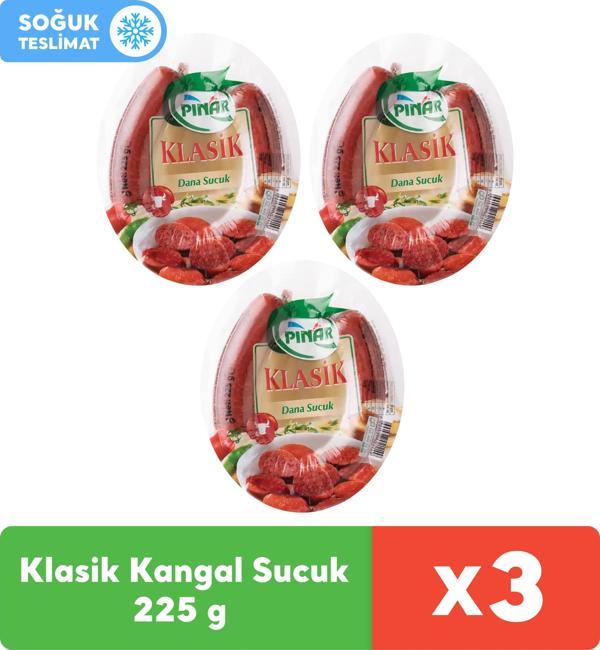 Pınar Klasik Dana Kangal Sucuk 225 g x 3 Adet - Image 1