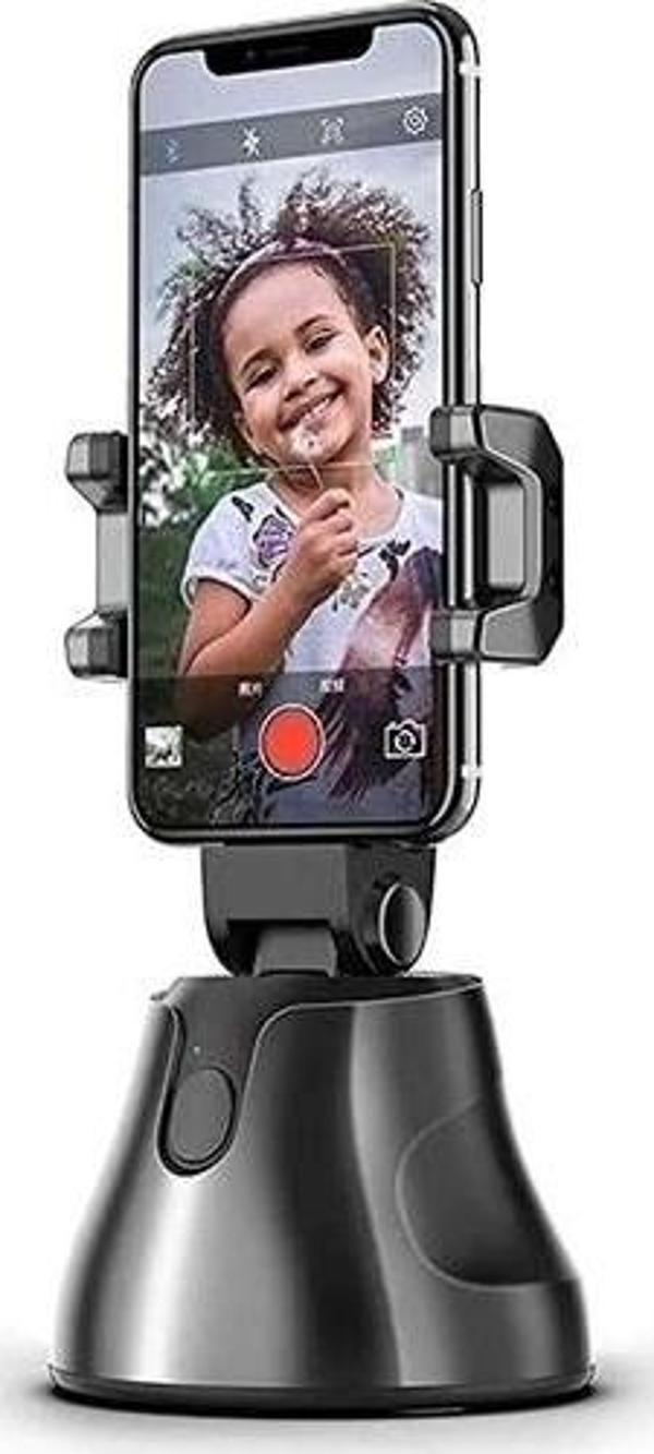 360° Hareket Algılayıcı Sensörlü Akıllı Çekim Selfie Video Takip Tripodu - Image 1