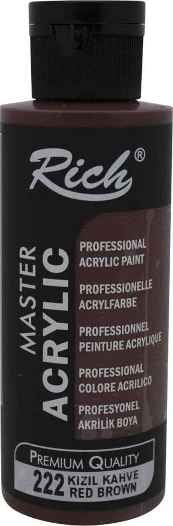 Rich Akrilik Boya Master 120 CC Kızıl Kahve 222 - Image 1