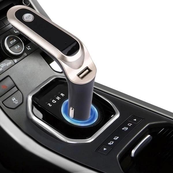 Cars7 Bluetooth Hafıza Kart Girişli 4.0 Araç Kiti Çakmaklık Mp3 Fm Transmitter - Image 1