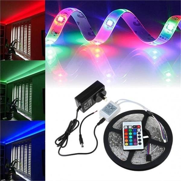 5 Metre Rgb Şerit Led Seti-iç Ve Dış Mekan Silikonlu-tak Çalıştır - Image 1
