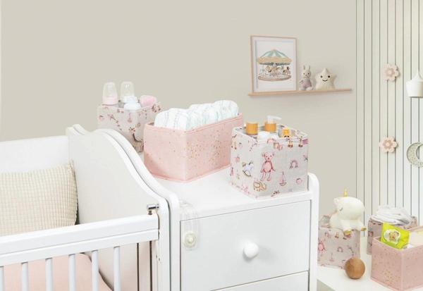 Baby 3'lü Kullanışlı Çekmece Düzenleyici Çok Amaçlı Organizer Kutu (pembe) - Image 1