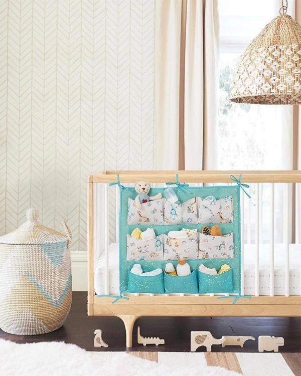 Baby 9 Cepli Bağlamalı Beşik Kenarı Düzenleyici (yeşil) - Image 1