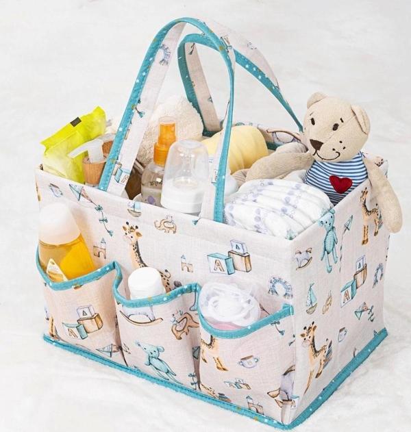 Baby Kullanımı Kolay Desenli Taşınabilir Bakım Çantası (yeşil) - Image 1