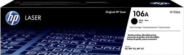 HP 106A Black Siyah 1.000 Sayfa Toner W1106A - Image 1