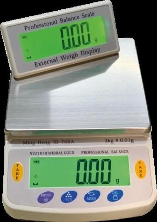 Diamond Dijital Göstergeli Çift Ekran Hassas Terazi Nvz-1978 (3 Kg-0.01) - Image 1