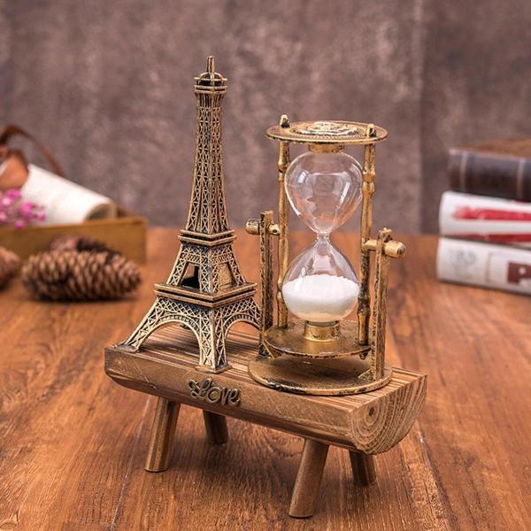 Eyfel Kulesi Paris Ahşap Kum Saati - Image 1