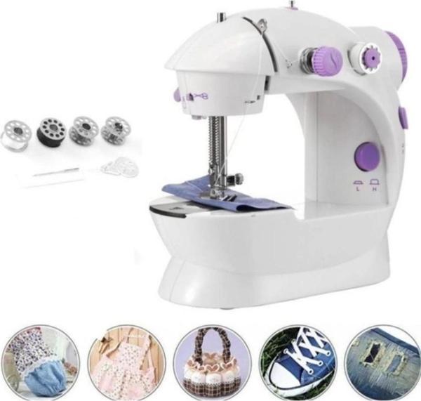 Dikiş Makinesi Sew Whiz Elektrikli Veya Pille Çalışabilen Çift Kademeli Işıklı Mini - Image 1