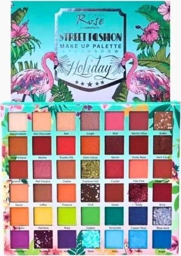 Göz Alıcı Kaliteli Pigmantasyoniu Aynalı 42li Flmingoo Far Seti - Image 1