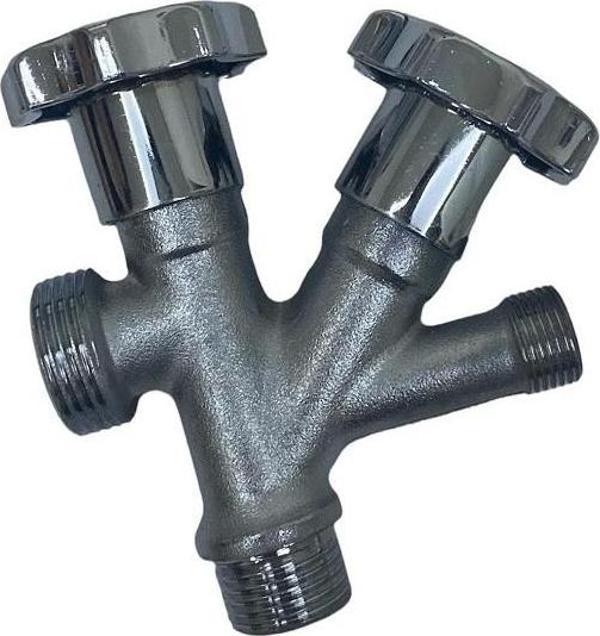 Dual Çiftli Çatallı Çamaşır Makinesi Ara Taharet Musluk Ara Musluk - Image 1