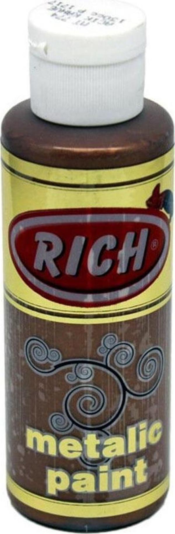 Rich Akrilik Boya Metalik 120 CC Açık Kahve 0774 - Image 1