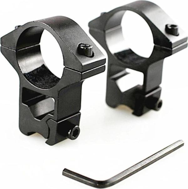 Nikula-ateşli Aletler Dürbünü Lazeri Montaj Kelepçesi Çelik Alaşım 11mm - Image 1