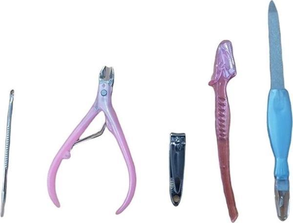 Pratik 5 Parça El Ayak Bakım Manikür Pedikür Seti - Image 1