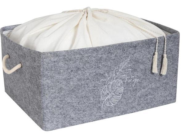 Torbalı Ve Kulplu Dolap İçi Düzenleyici Çok Amaçlı Organizer Keçe Kutu (maxi) - 03464 - Image 1