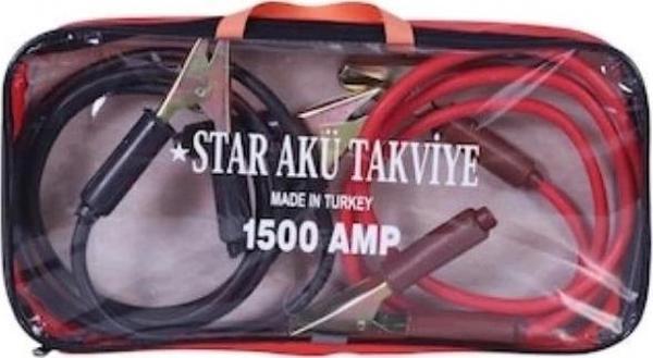 Ultra Güçlü Araba Akü Takviye Kablosu - 1500 Amper Çantalı - Image 1