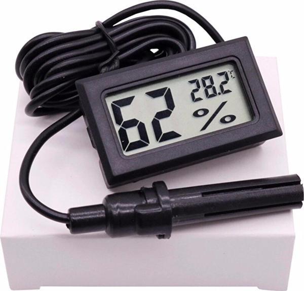 Robot Elektronik Dijital Ekran Sıcaklık Ve Nem Ölçer - Termometre Higrometre Kuluçka - Image 1