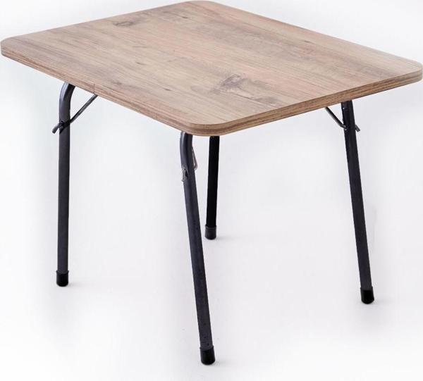 Exent 45X60 cm Kamp Sehpası, Piknik, bahçe balkon plaj sehpası Katlanır Sehpa-Atlantik Çam - Image 1